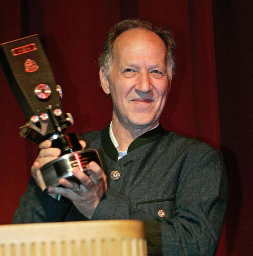 Werner Herzog speaks at the Directors Guild of America.