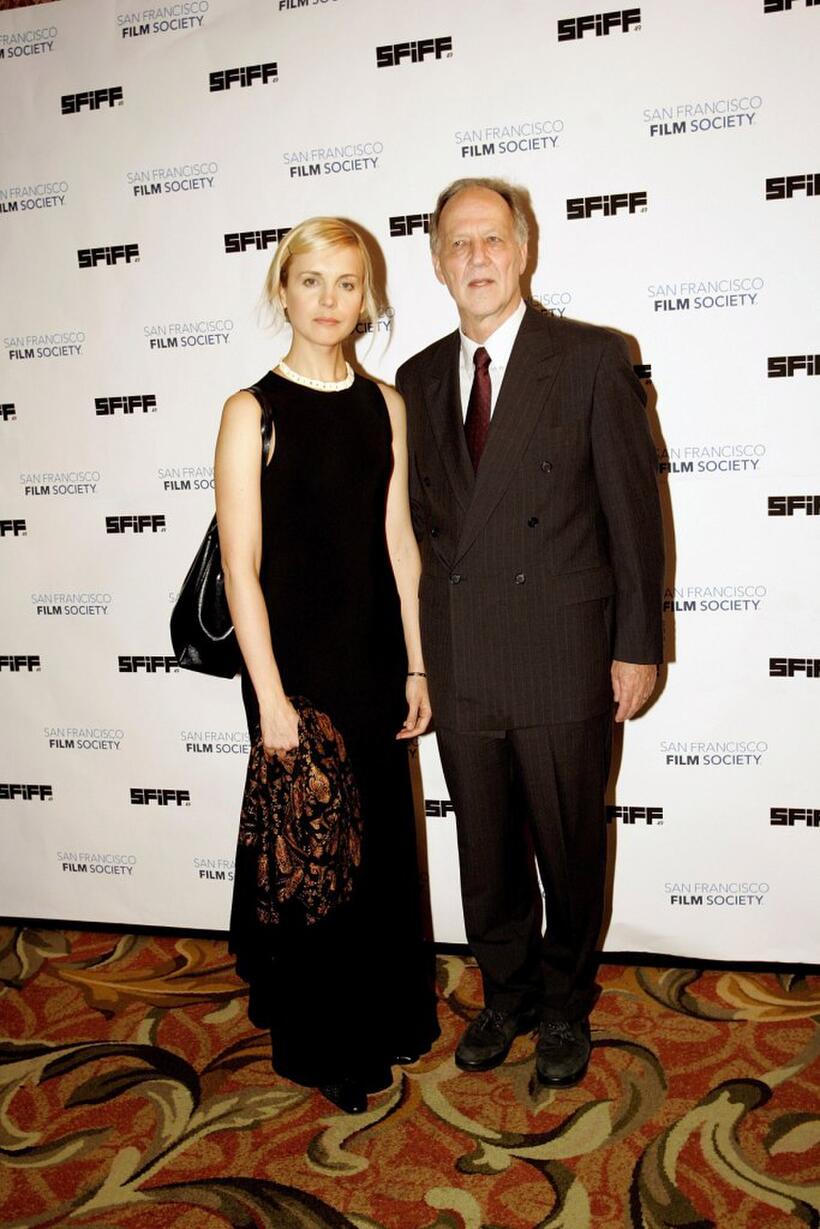 Werner Herzog and his wife Lena Herzog at the the 49th San Francisco International Film Festival awards ceremony.