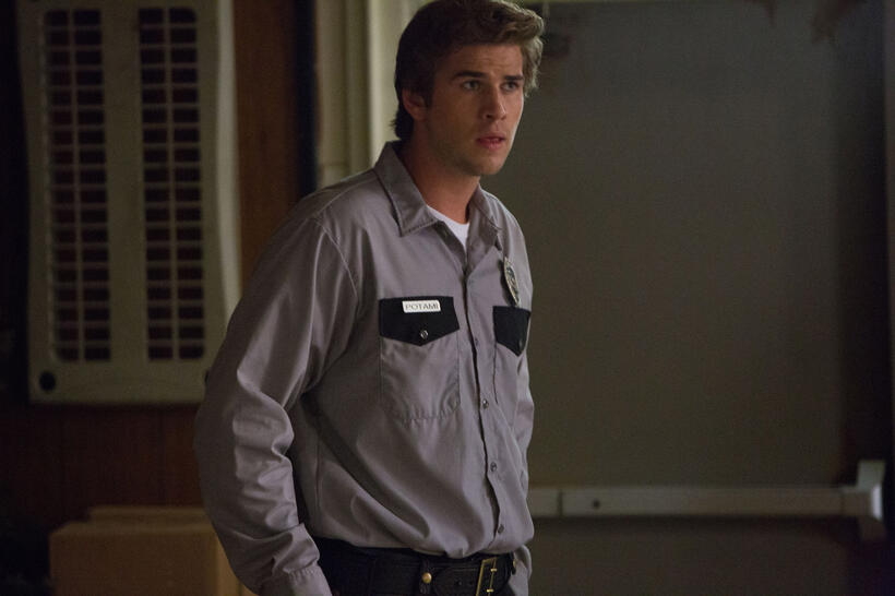 Liam Hemsworth as Chris Potamitis in "Empire State."