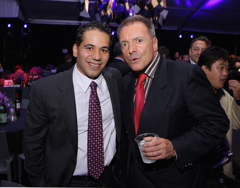 Armand Assante and John Ortiz at the after-party of the world premiere of "American Gangster".