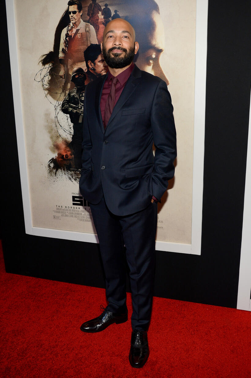 Max Hernandez at the New York premiere of "Sicario."