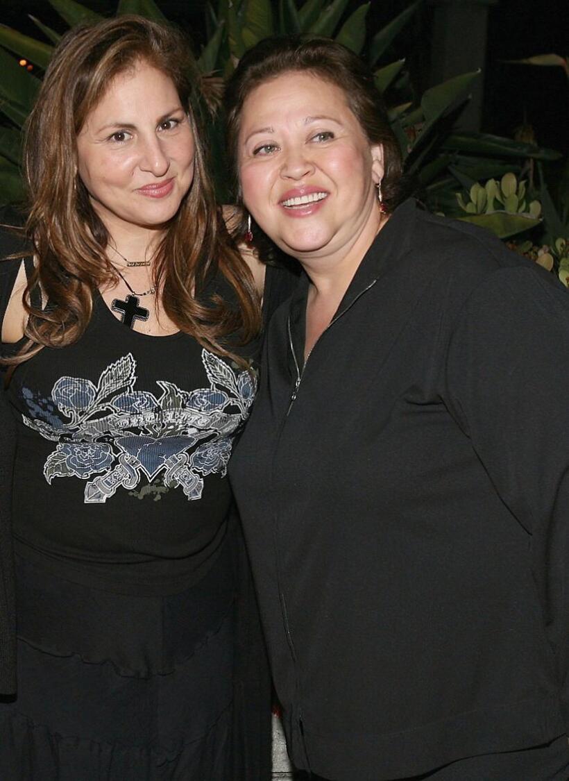 Kathy Najimy and Amy Hill at the VDAY West LA 2006 cocktail reception.