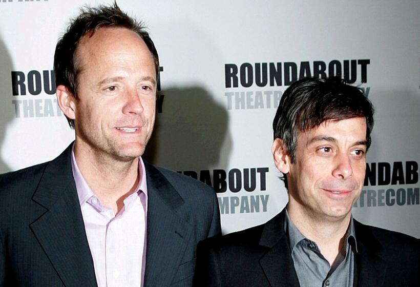 John Benjamin Hickey and Joe Mantello at the Roundabout Theater 2005 Spring Gala.
