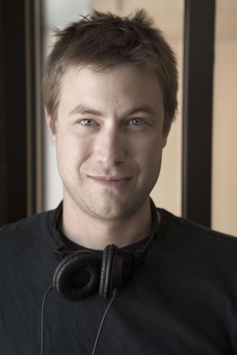 Director Jody Hill on the set of "Observe and Report."