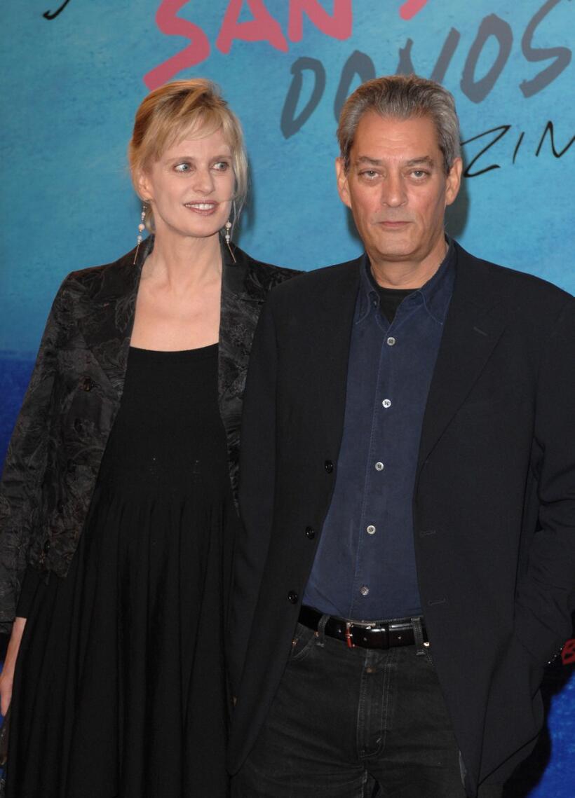 Siri Hustved and Paul Auster at the closing ceremony of 55th San Sebastian International Film Festival.