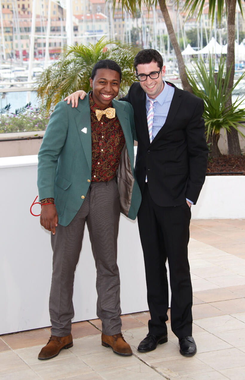 Ty Hickson and director Adam Leon at the photocall of "Gimme The Loot" during the 65th Annual Cannes Film Festival.