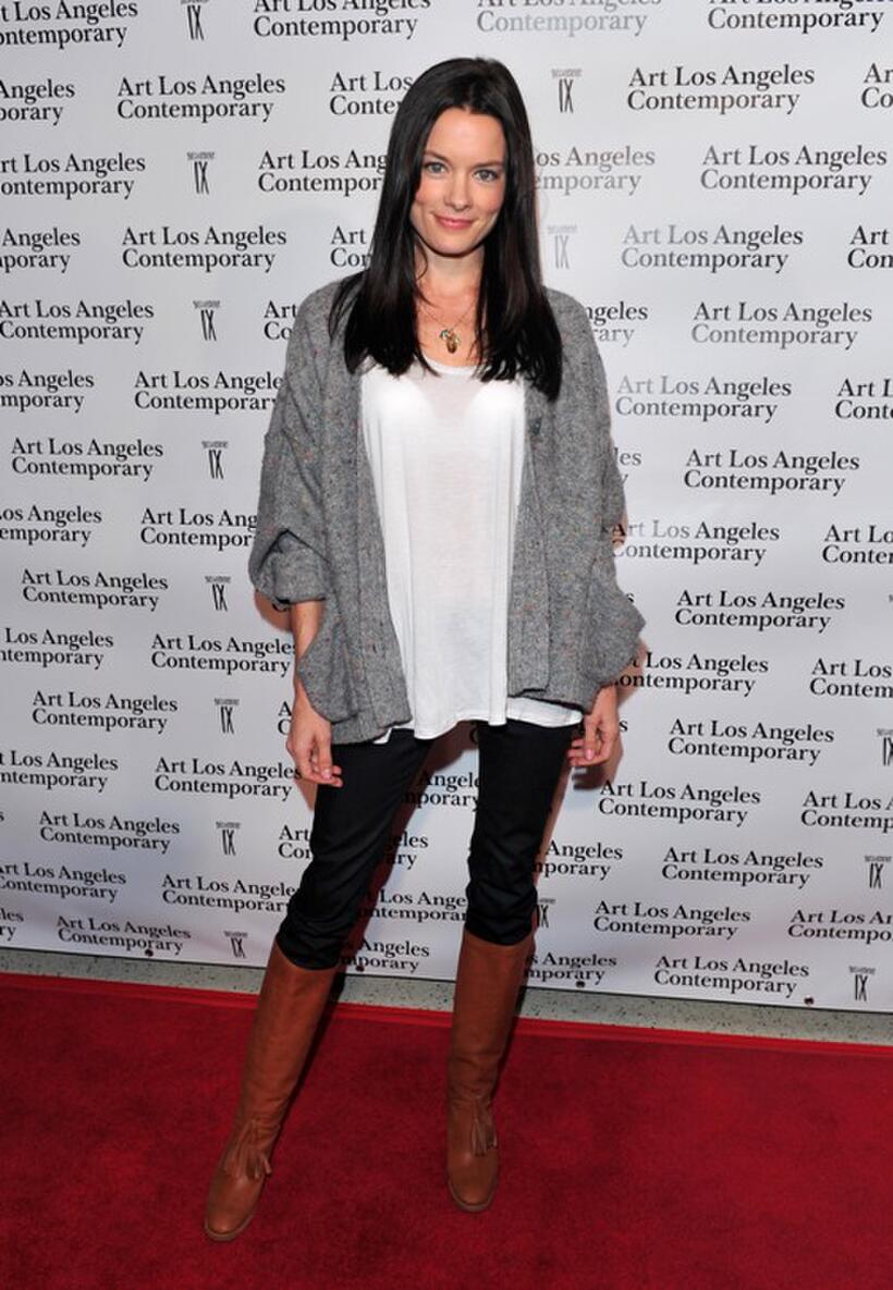 Gina Holden at the opening night gala of the 1st Annual Art Los Angeles Contemporary.