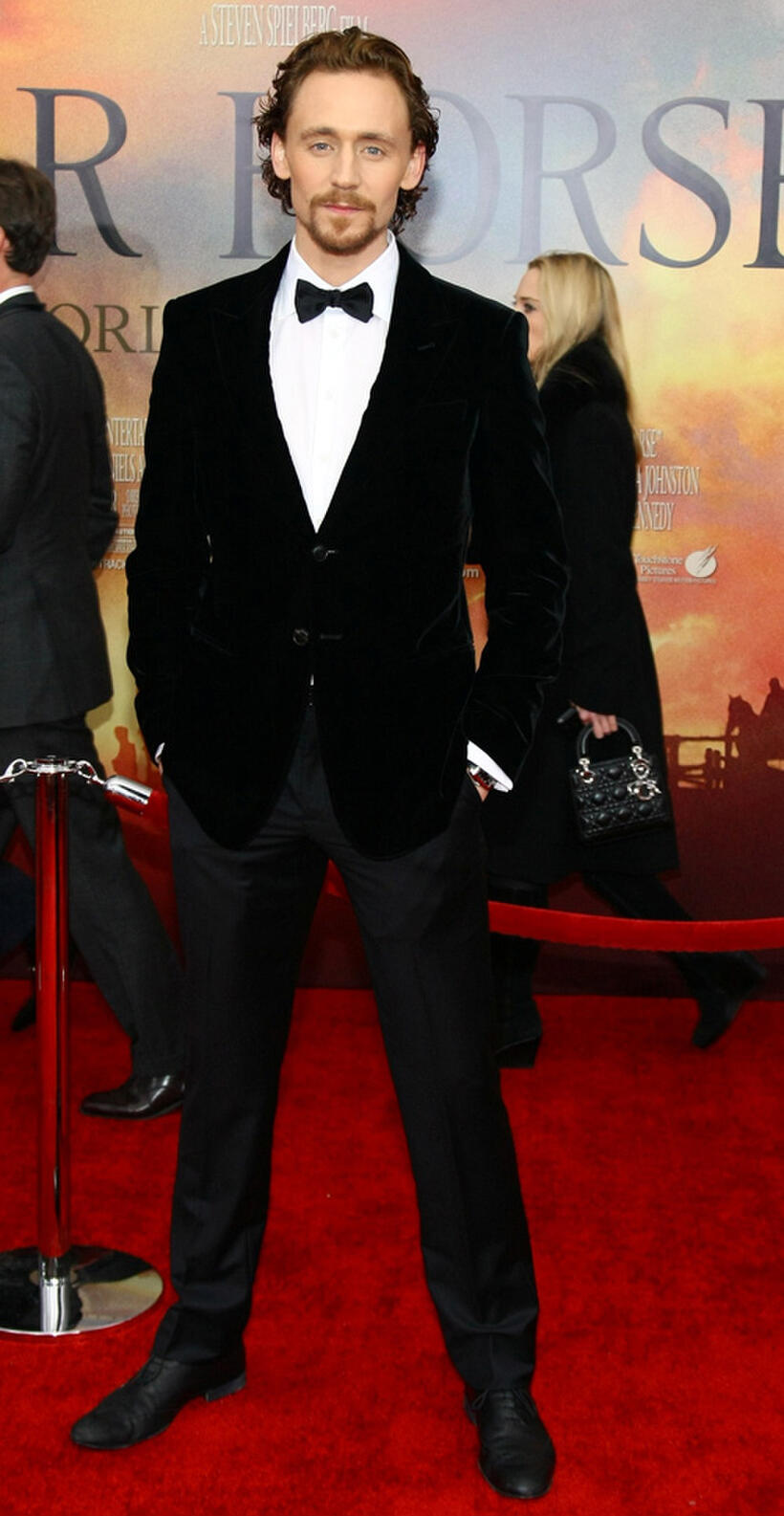 Tom Hiddleston at the world premiere of "War Horse" in New York.