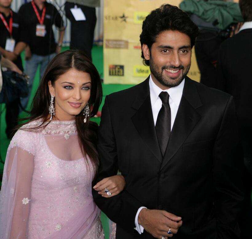 Aishwarya Rai and Abhishek Bachchan at the International Indian Film Academy Awards.