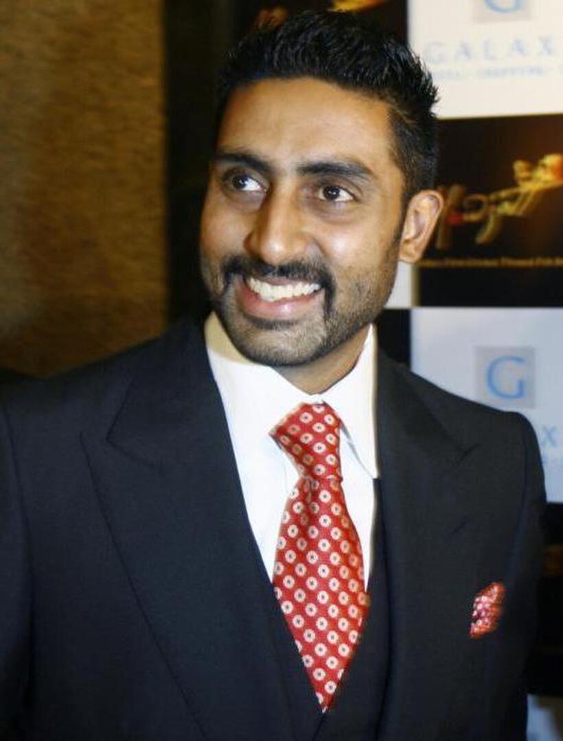 Abhishek Bachchan at the promotion of "Delhi 6."