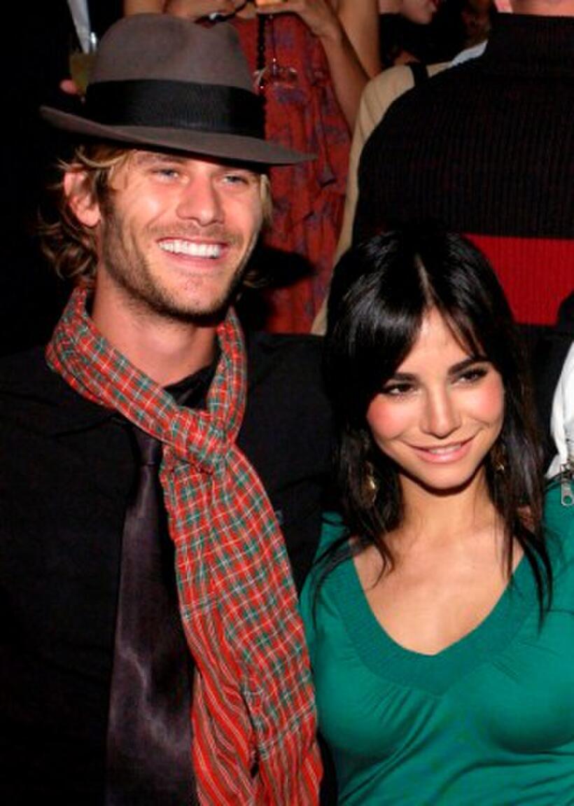 Jake Muxworthy and Martha Higareda at the Lions Gate International AFM Cocktail Party.