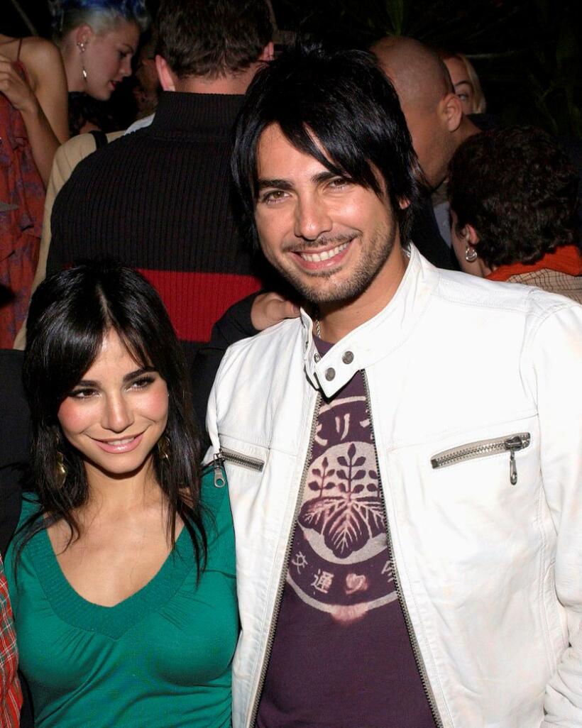 Martha Higareda and Beto Cuevas at the Lions Gate International AFM Cocktail Party.