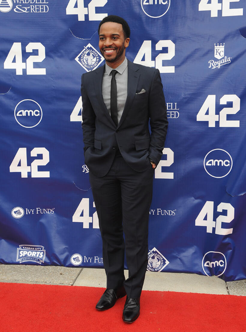 Andre Holland at the special screening of "42" in Missouri.