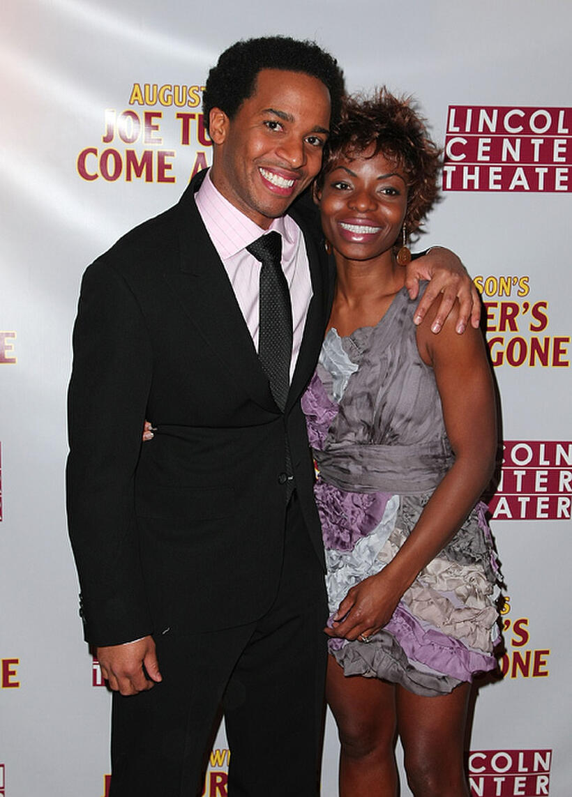 Andre Holland and Marsha Stephanie Blake at the opening night party for "August Wilson's Joe Turner's Come and Gone."