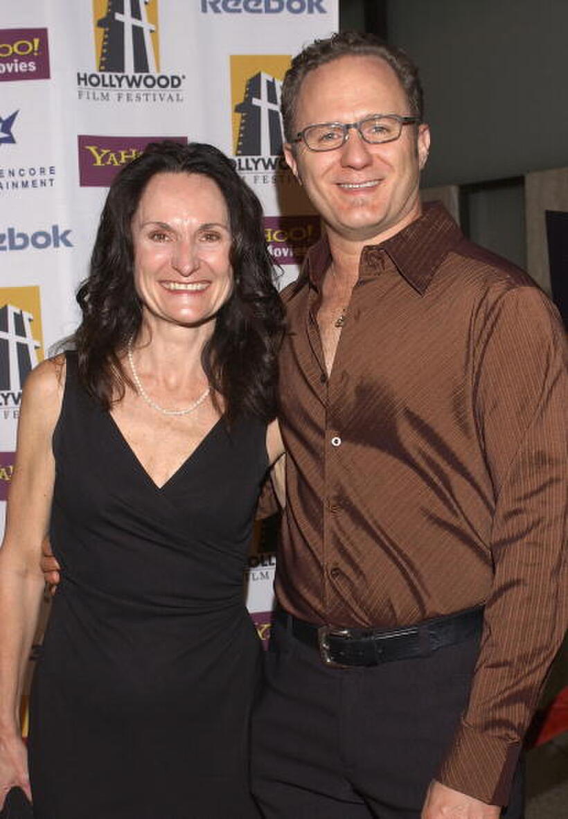 Beth Grant and Todd Holland at the premiere of "The Cutting Edge."
