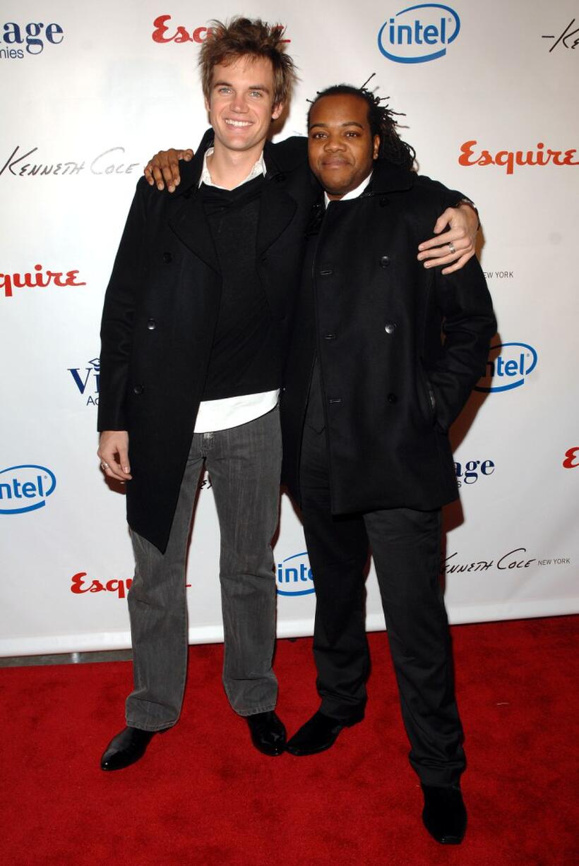 Tyler Hilton and Darwin Johnson at the Esquie Magazine and Village Academies event honoring Bill Cosby.