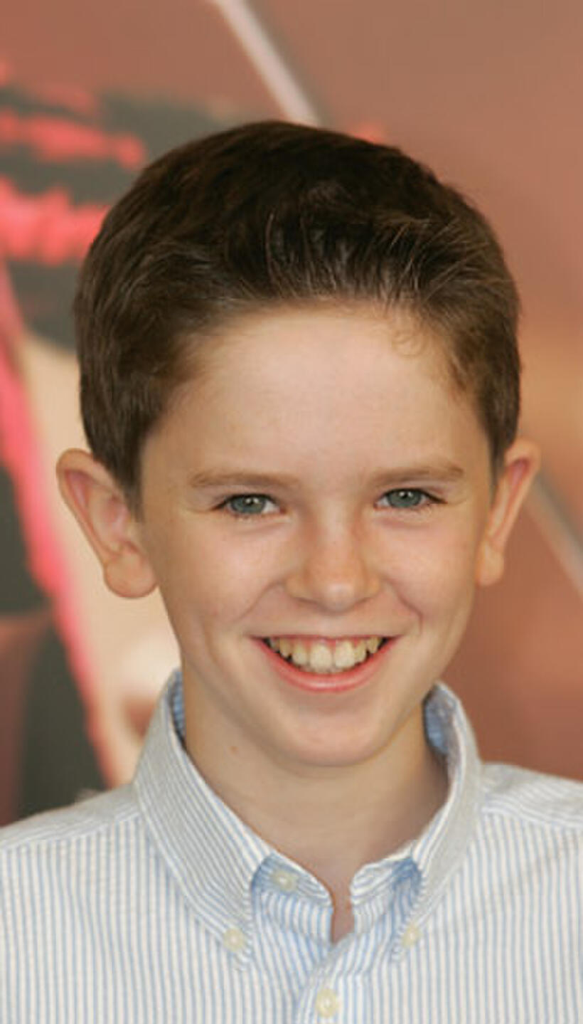 Freddie Highmore at a London photocall for "Charlie and the Chocolate Factory."