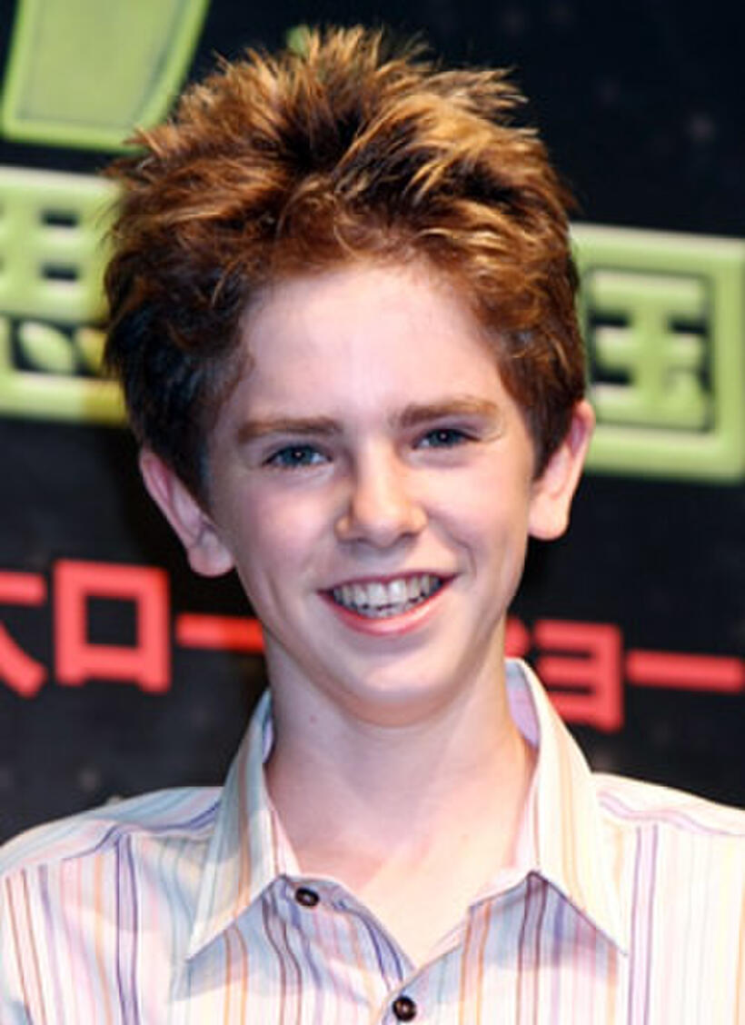 Freddie Highmore at a press conference in Japan for "Arthur and the Minimoys."