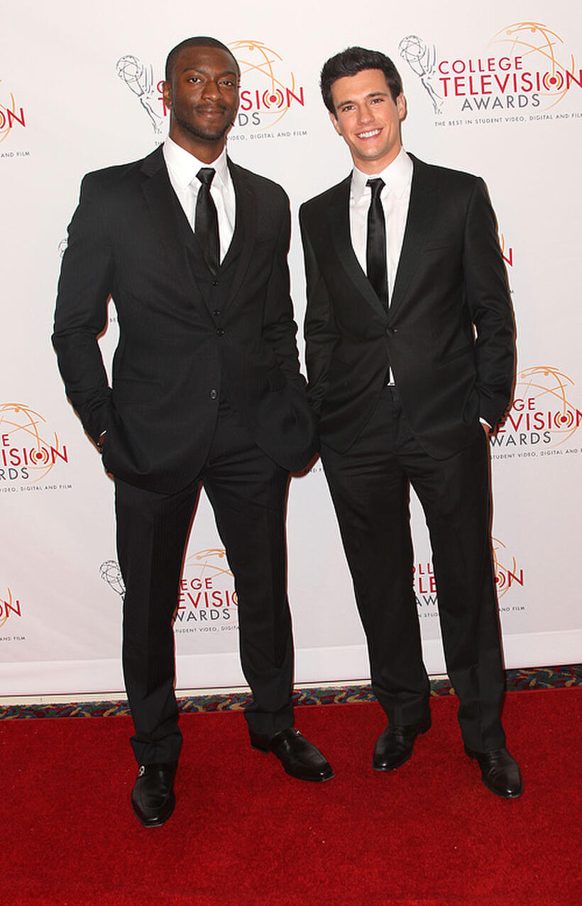 Aldis Hodge and Drew Roy at the 32nd Annual College Television Awards in California.