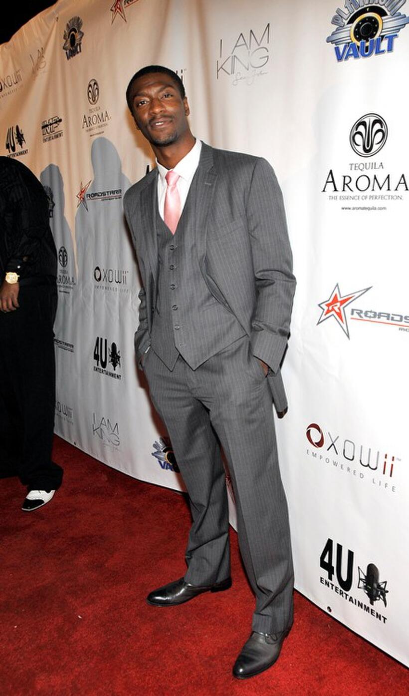 Aldis Hodge at the 3rd Annual Grammy Awards Gold Carpet post party with Sean "Diddy" Combs.