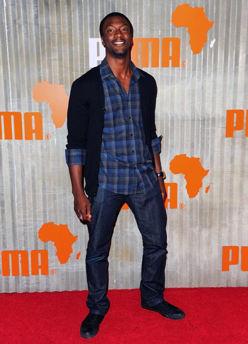 Aldis Hodge at the Puma Presents The African Bazaar.