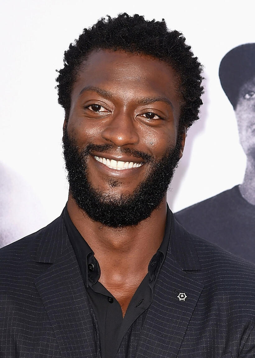 Aldis Hodge at the California premiere of "Straight Outta Compton."