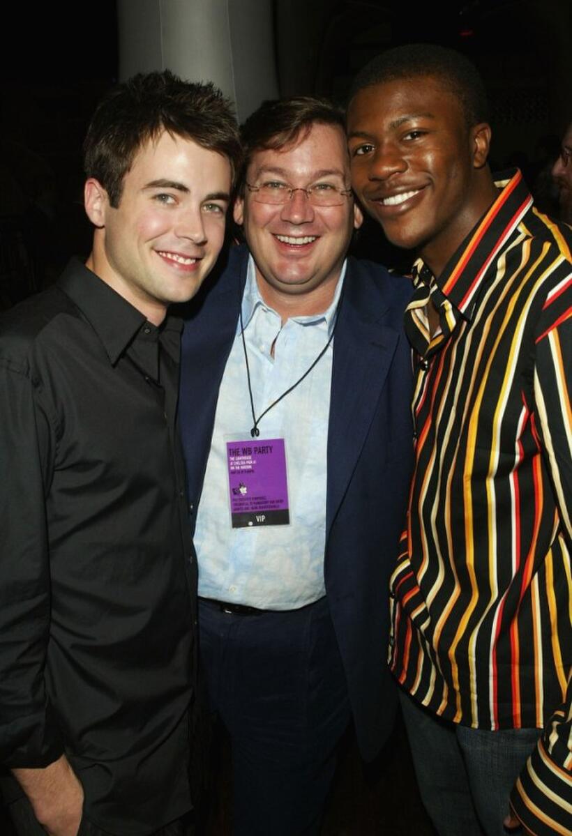Matt Long, director David Nutter and Edwin Hodge at the WB Upfront All-Star party.