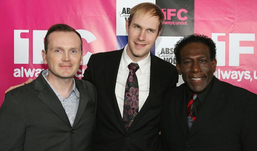 Pat Healy, director Craig Zobel and Kene Holliday at the IFC party celebrating the spirit of independent film.