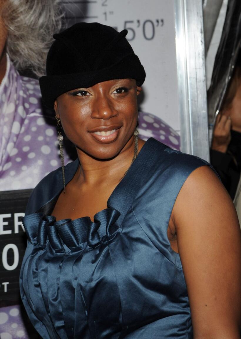 Aisha Hinds at the screening of "Tyler Perry's Madea Goes to Jail."