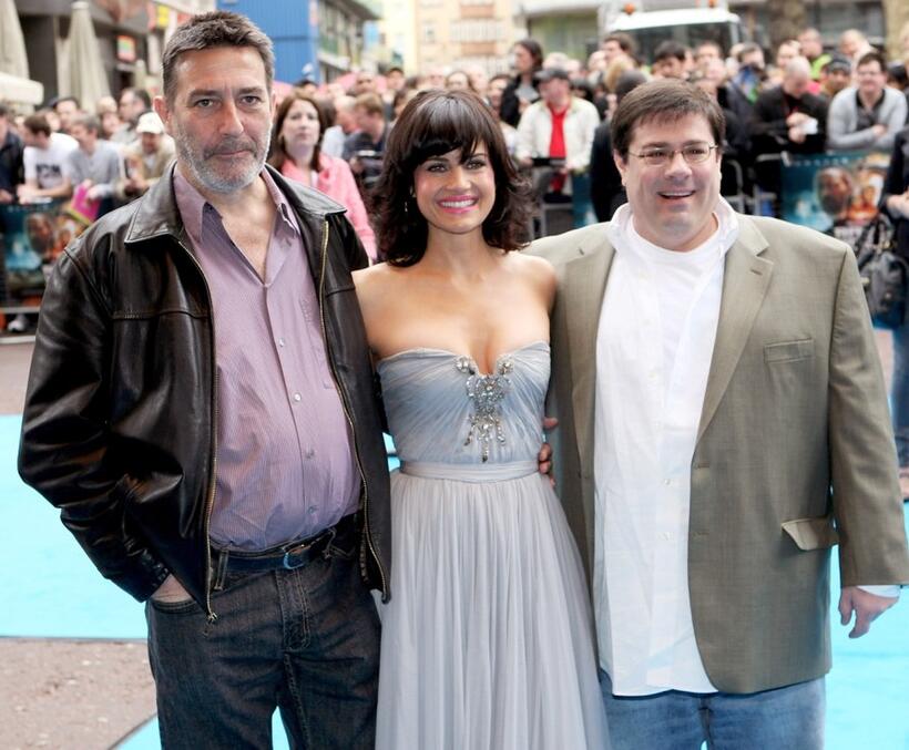 Ciaran Hinds, Carla Gugino and Andy Fickman at the UK premiere of "Race To Witch Mountain."