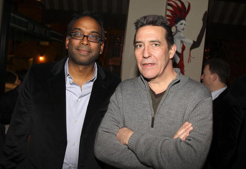 Director Bharat Nalluri and Ciaran Hinds at the after party of "Miss Pettigrew Lives For A Day."