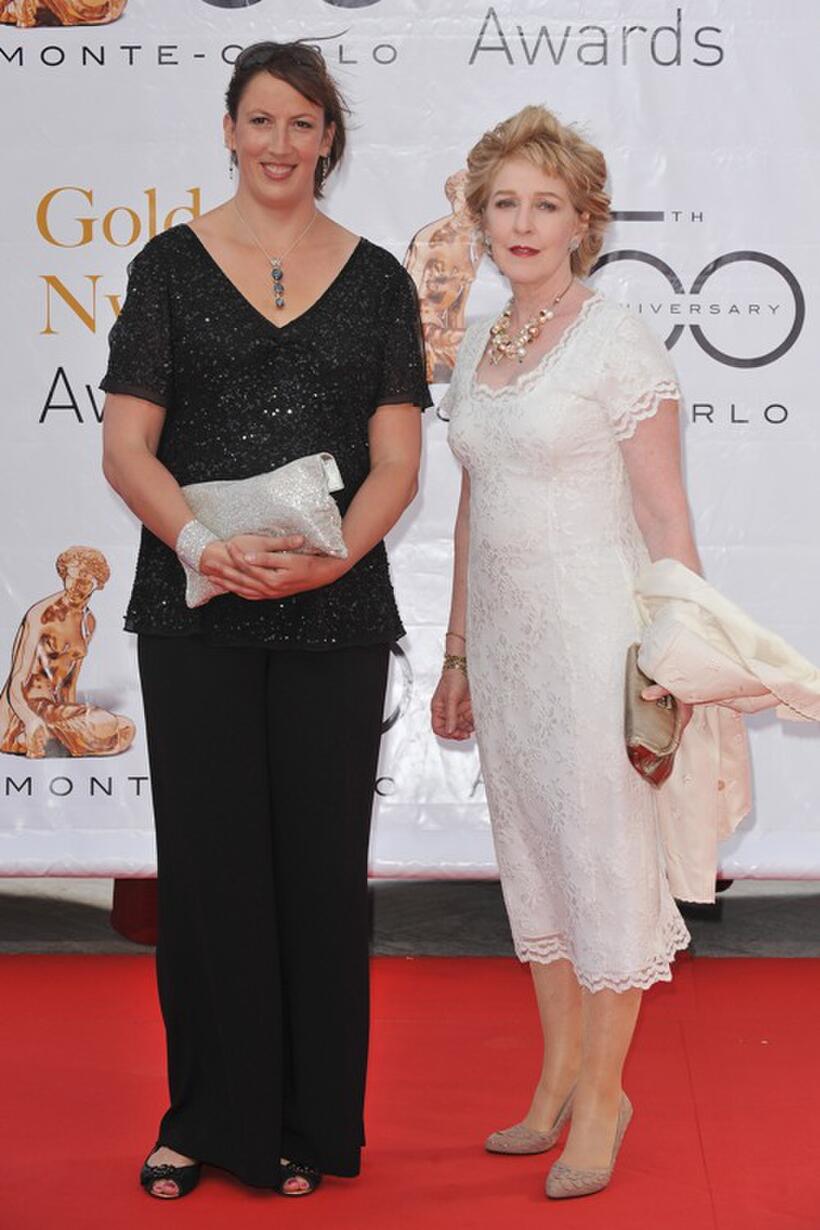 Miranda Hart and Patricia Hodge at the Closing Ceremony of the 2010 Monte Carlo Television Festival.
