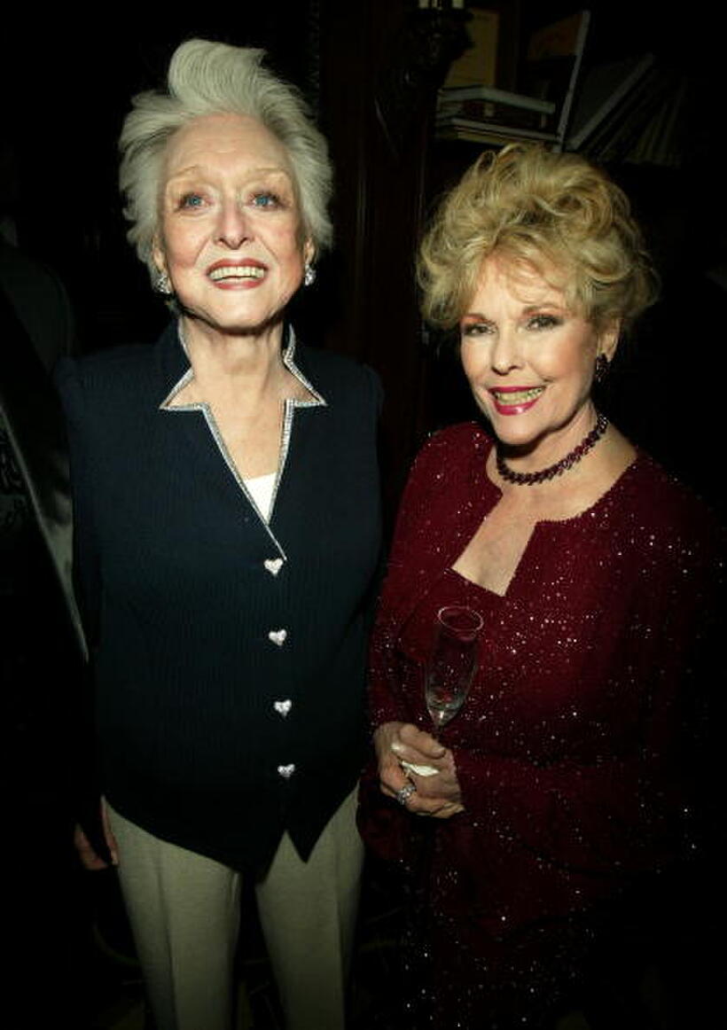 Celeste Holm and Eileen Fulton at the AMPAS Official Oscar Night Celebration.