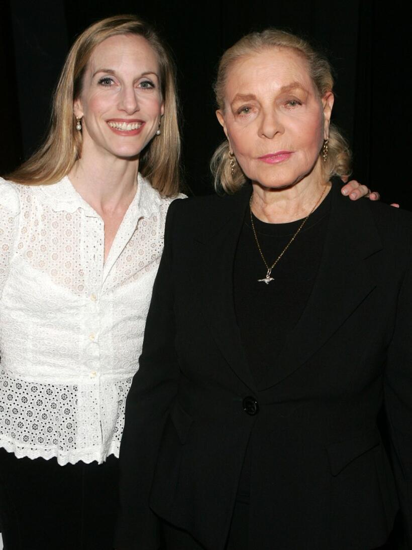 Ballerina Wendy Whelan and Lauren Bacall at the 5th annual "Poetry and The Creative Mind" celebrity poetry reading.