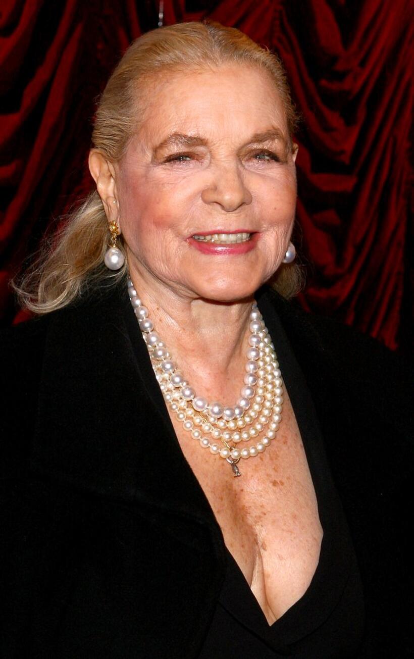 Lauren Bacall at the Broadway opening night of "Gypsy."