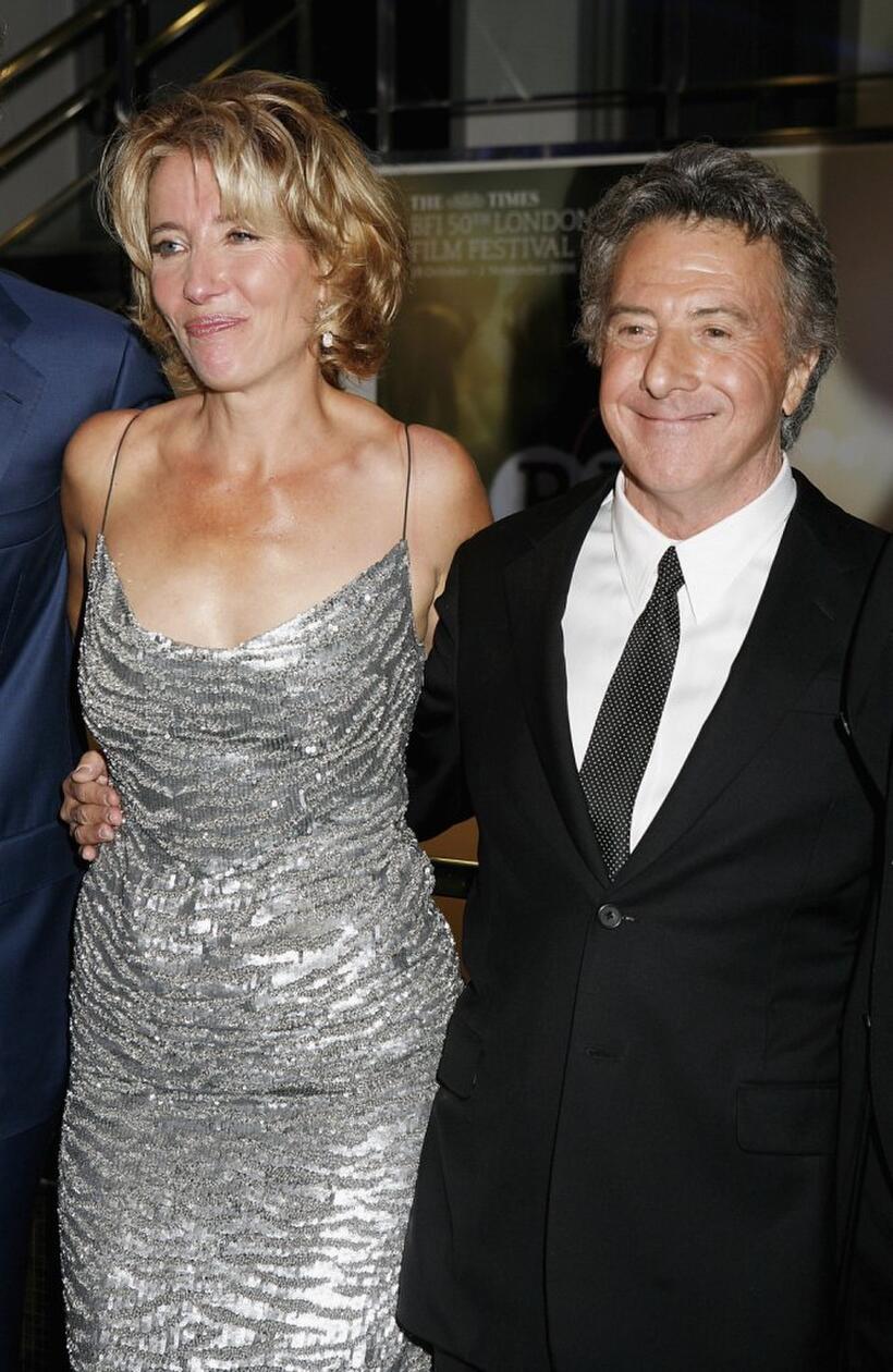 Dustin Hoffman and Emma Thompson The Times BFI 50th London Film Festival gala screening of "Stranger Than Fiction".