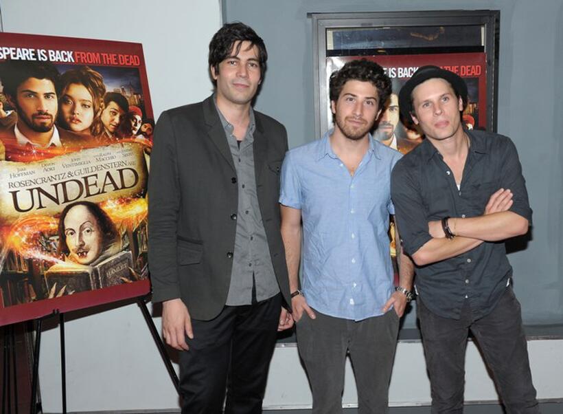 Producer Carlos Velazquez, Jake Hoffman and Kris Lemche at the premiere of "Rosencrantz and Guildenstern Are Undead."