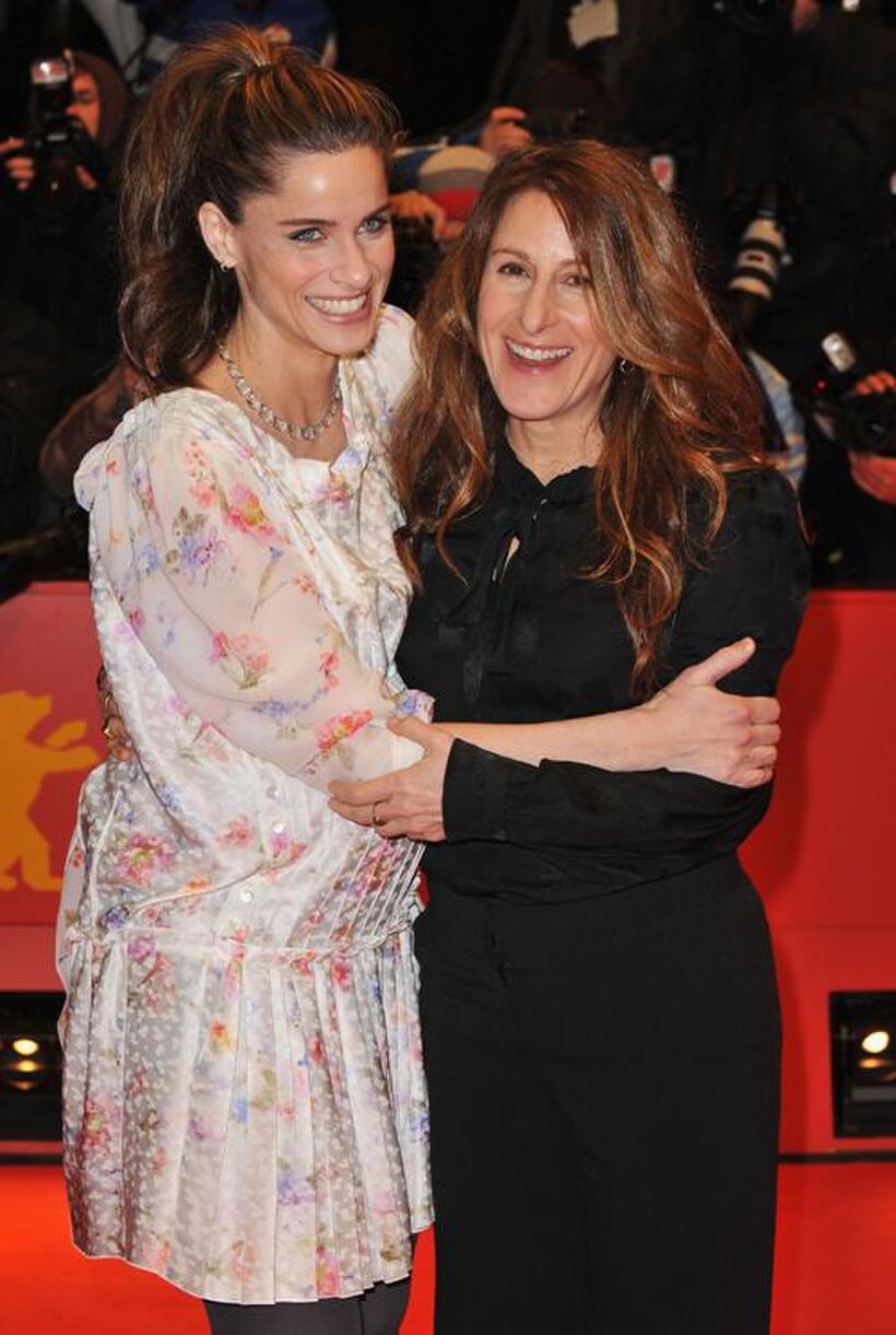 Amanda Peet and Nicole Holofcener at the premiere of "Please Give" during the 60th Berlin International Film Festival.