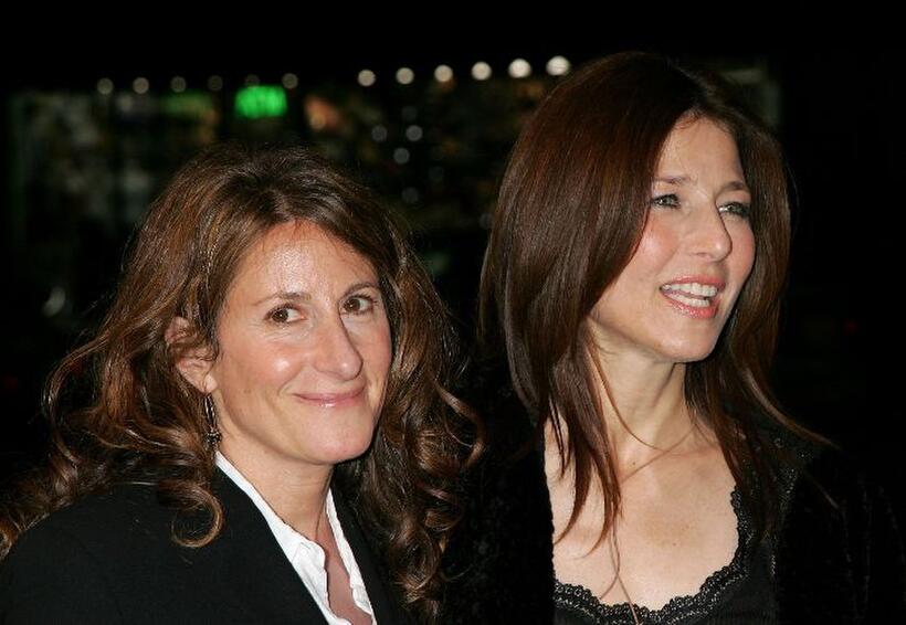 Nicole Holofcener and Catherine Keener at the premiere of "Friends with Money."