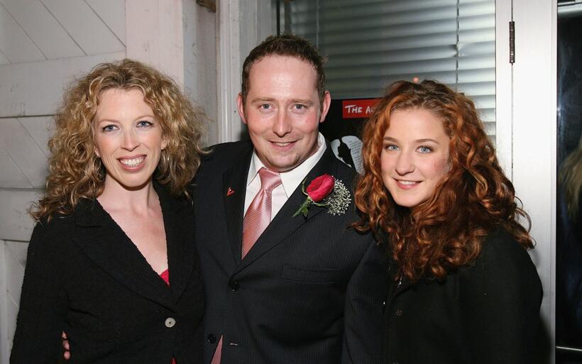 Deanna Raphael, Harold Cronk and Hallee Hirsh at the VDAY West LA 2006 cocktail reception.