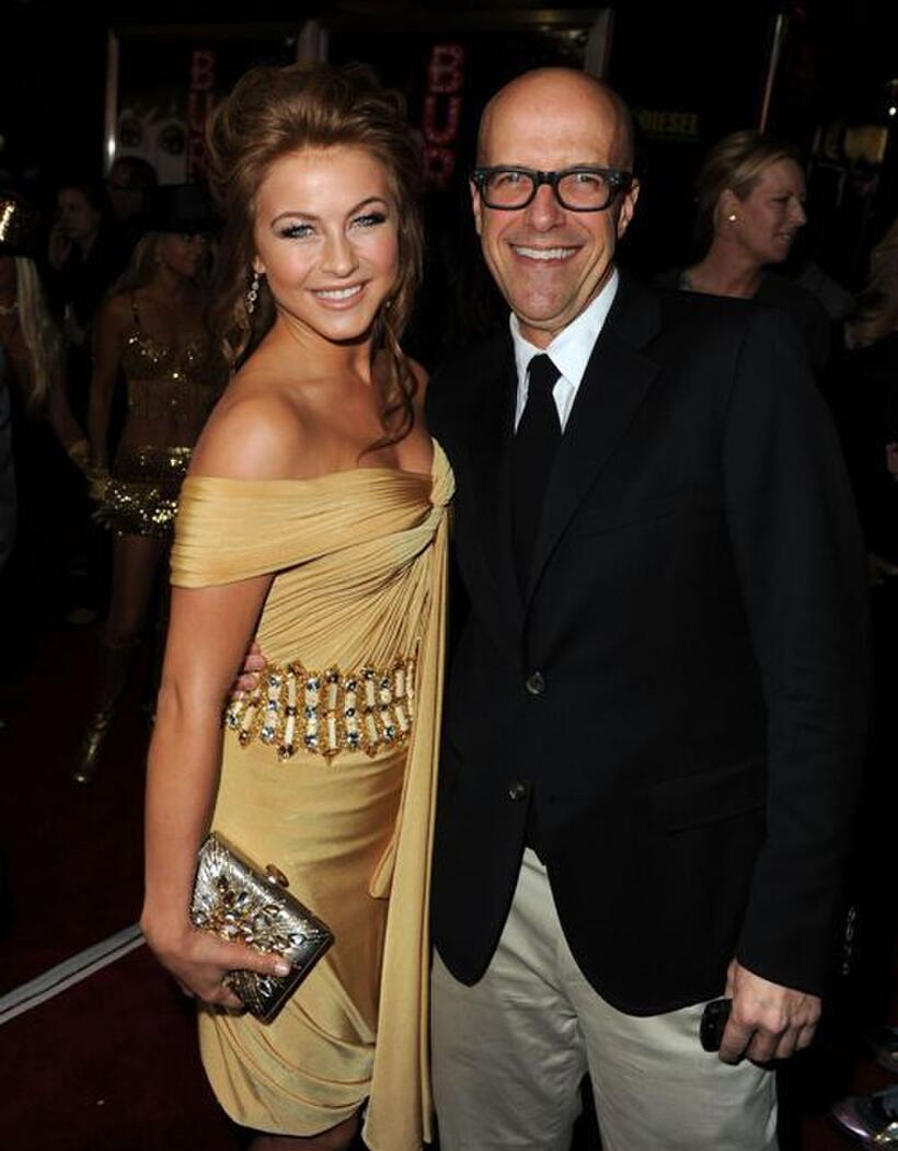 Julianne Hough and producer Donald De Line at the premiere of "Burlesque."