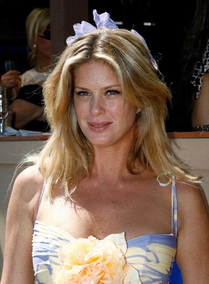 Rachel Hunter at the Lavazza marquee on the second day of the Melbourne Cup Carnival 2007.