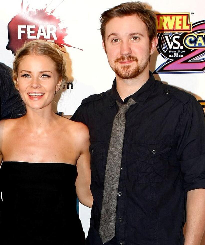 Anita Briem and Sam Huntington at the IESB.net's Wrath of Con during the Comic-Con 2009.