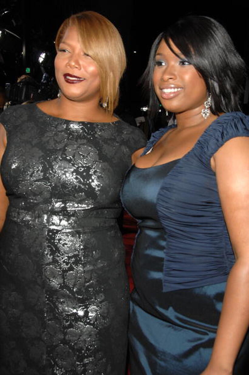 Queen Latifah and Jennifer Hudson at the premiere of "The Secret Life Of Bees."