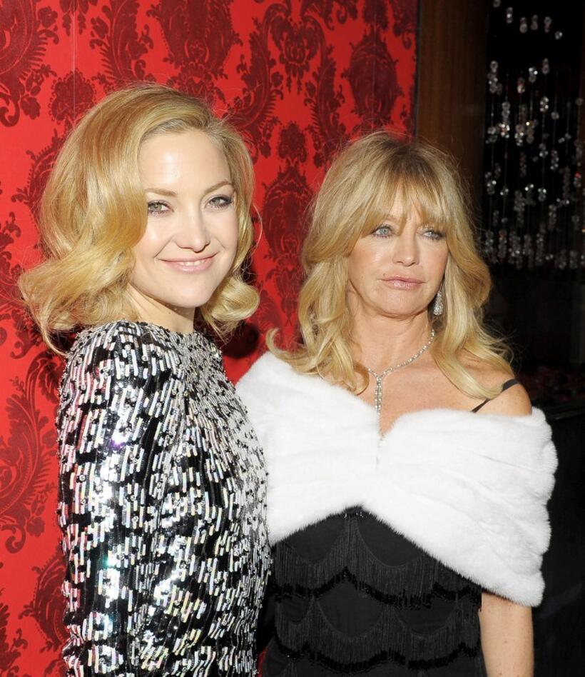 Kate Hudson and Goldie Hawn at the after party of the New York premiere of "Nine."
