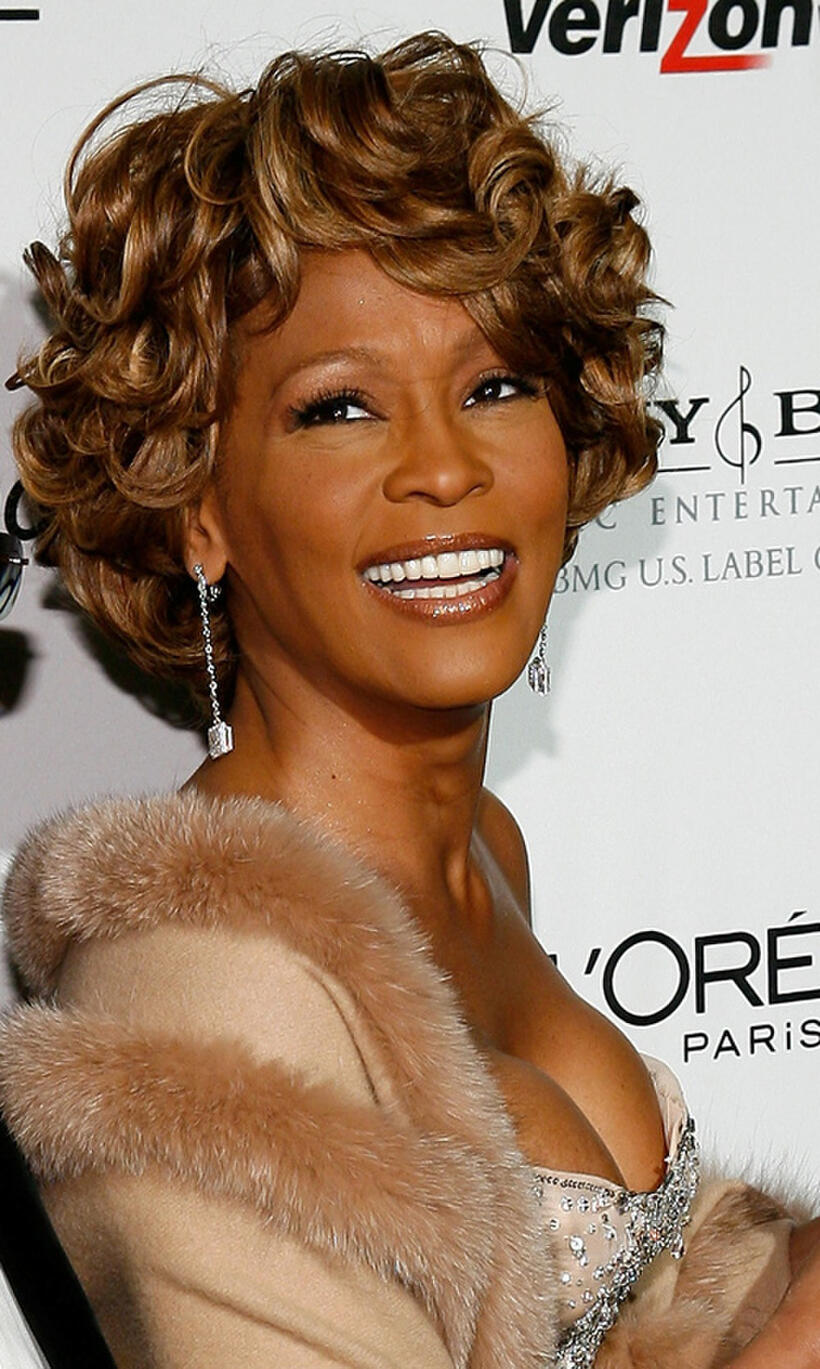 Whitney Houston at the 2007 Clive Davis Pre-GRAMMY party in California.