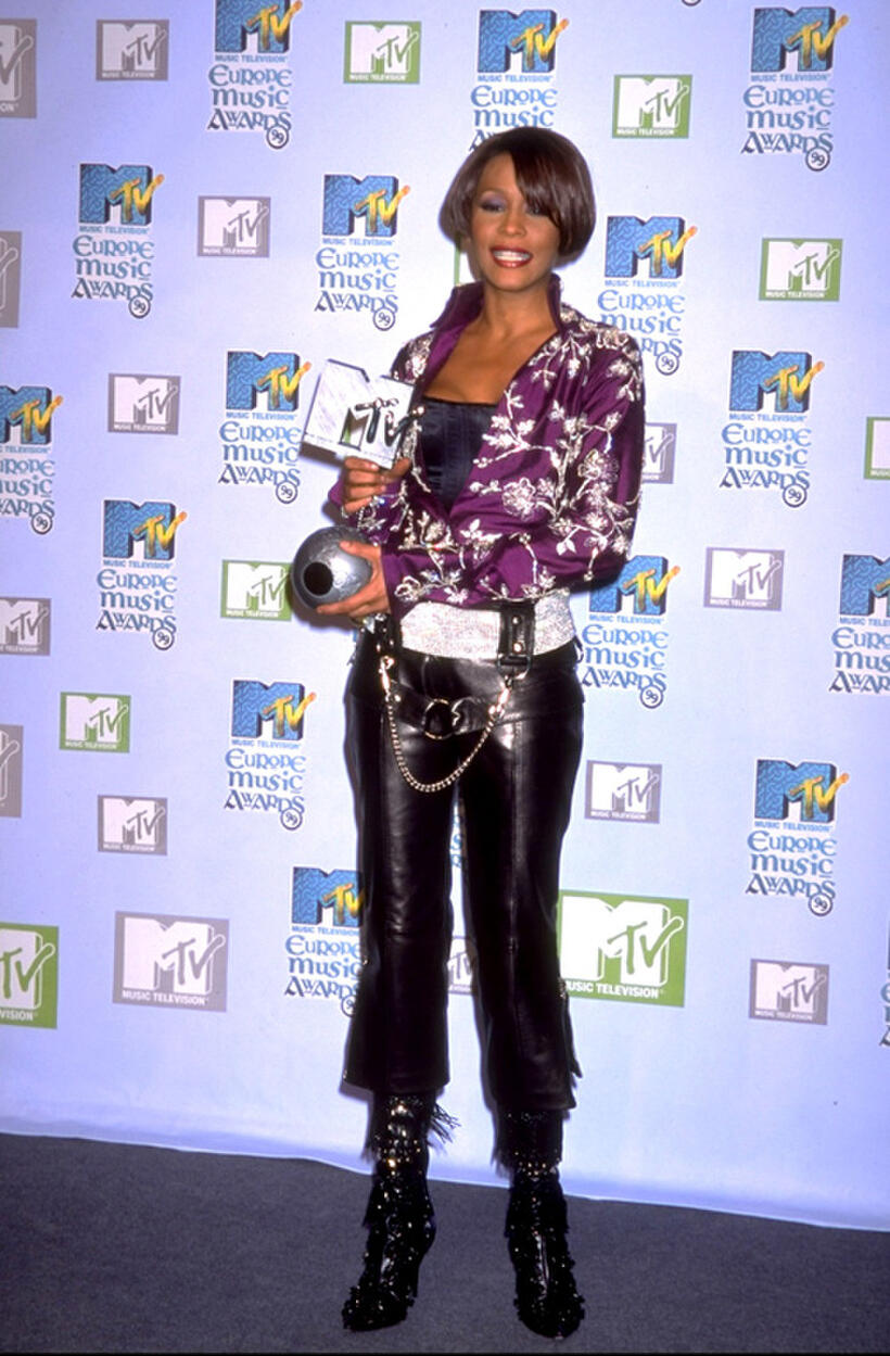 Whitney Houston at the 1999 MTV Europe Music Awards in Dublin.