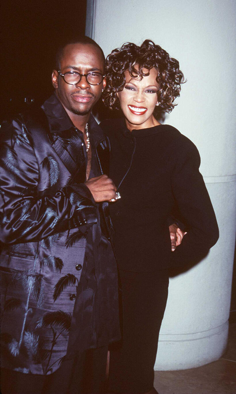 Bobby Brown and Whitney Houston at the Third Annual International Achievement In Arts Awards in California.
