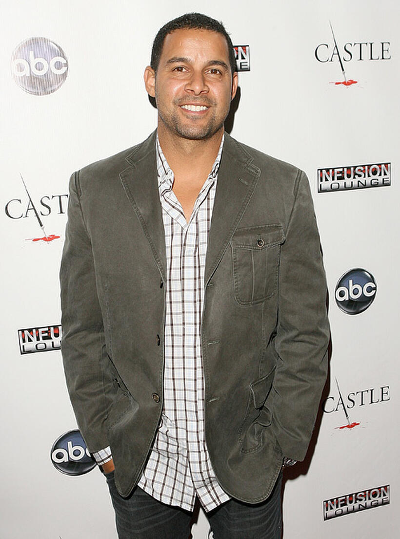 Jon Huertas at the Season 3 California premiere of "Castle."
