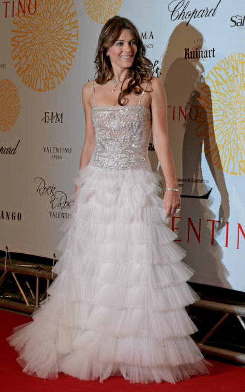 Elizabeth Hurley at the post haute couture show gala dinner and ball.
